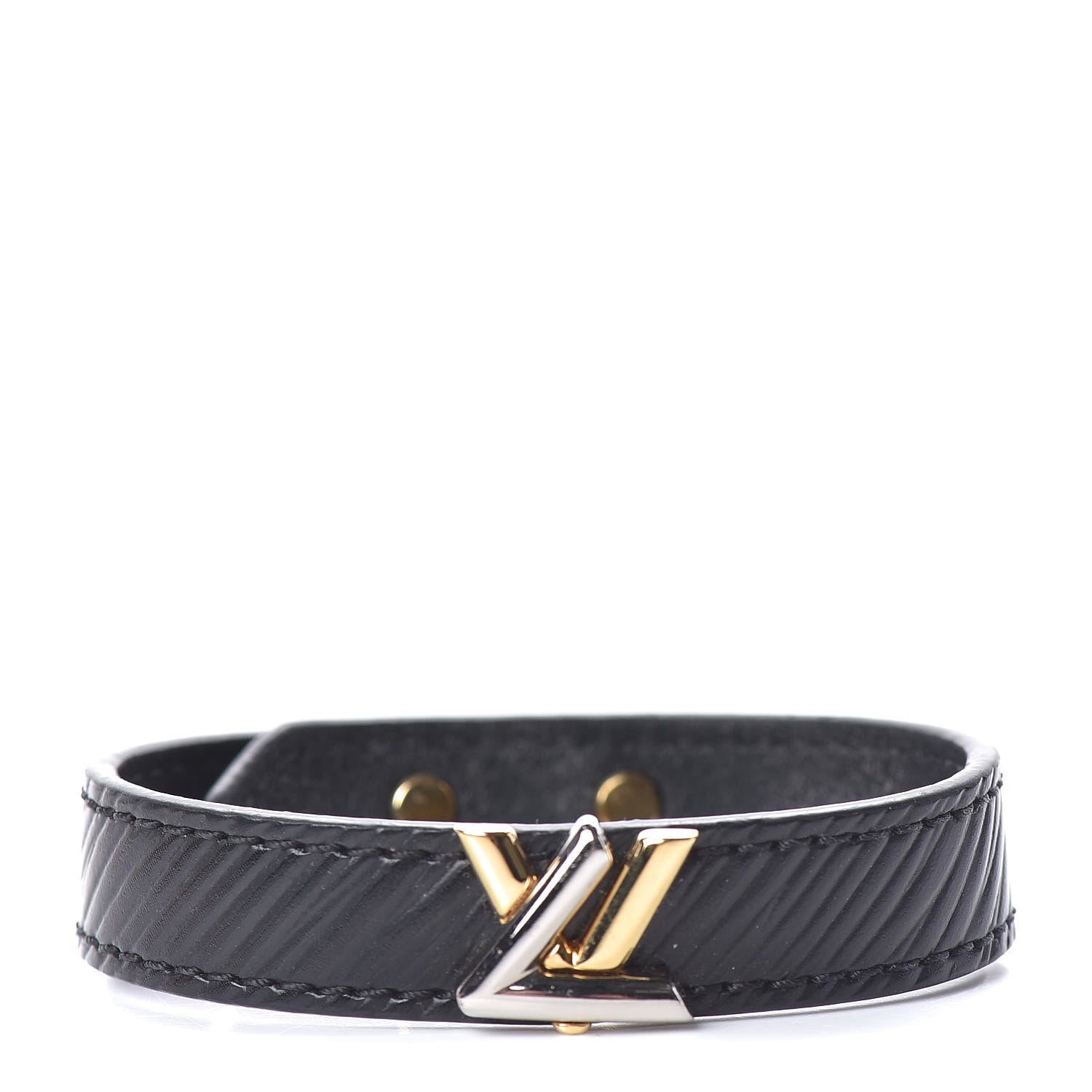 Louis Vuitton Epi Twist It Bracelet 17 Black 1 of 7
