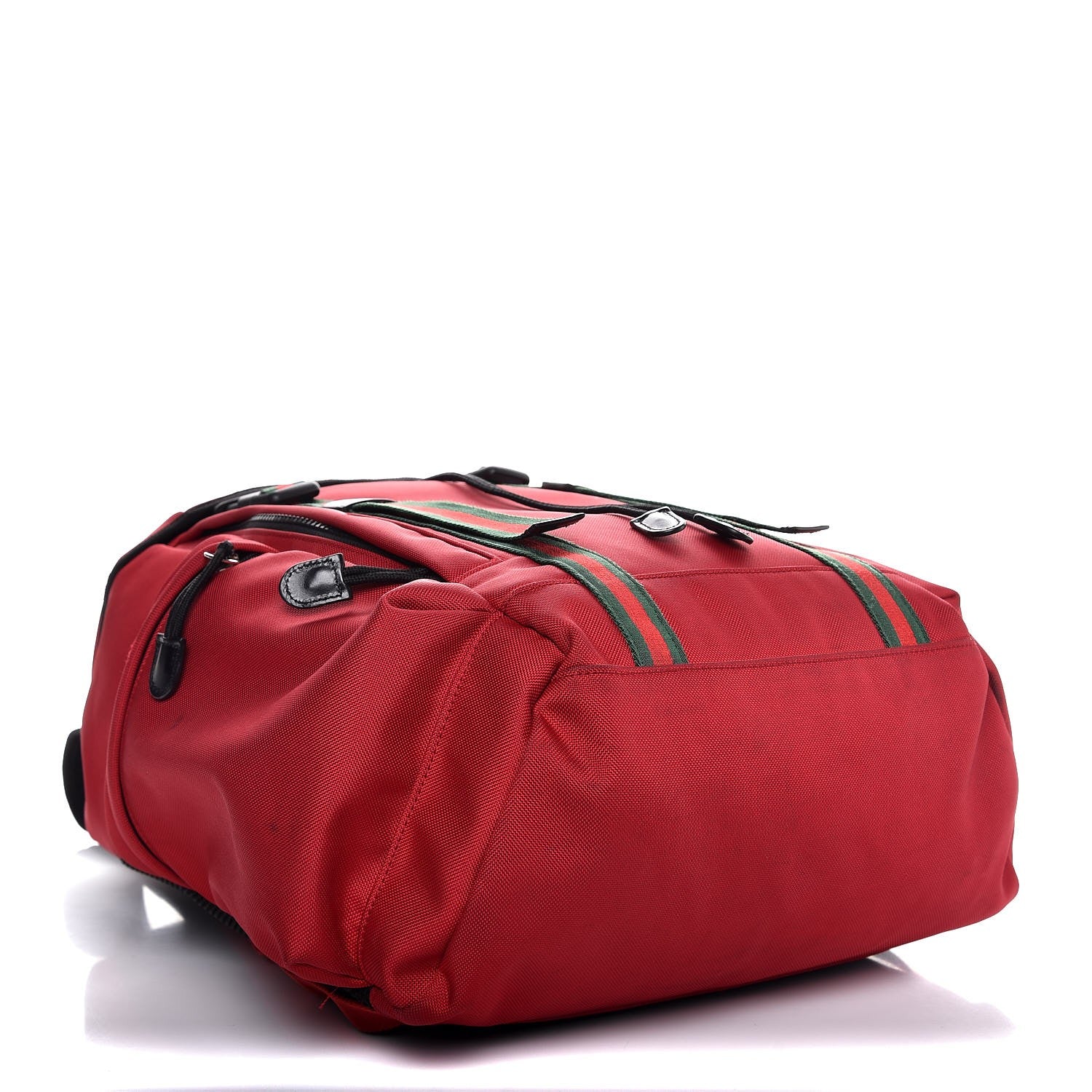 Gucci Techno Canvas Web Double Buckle Backpack Red 4 of 7