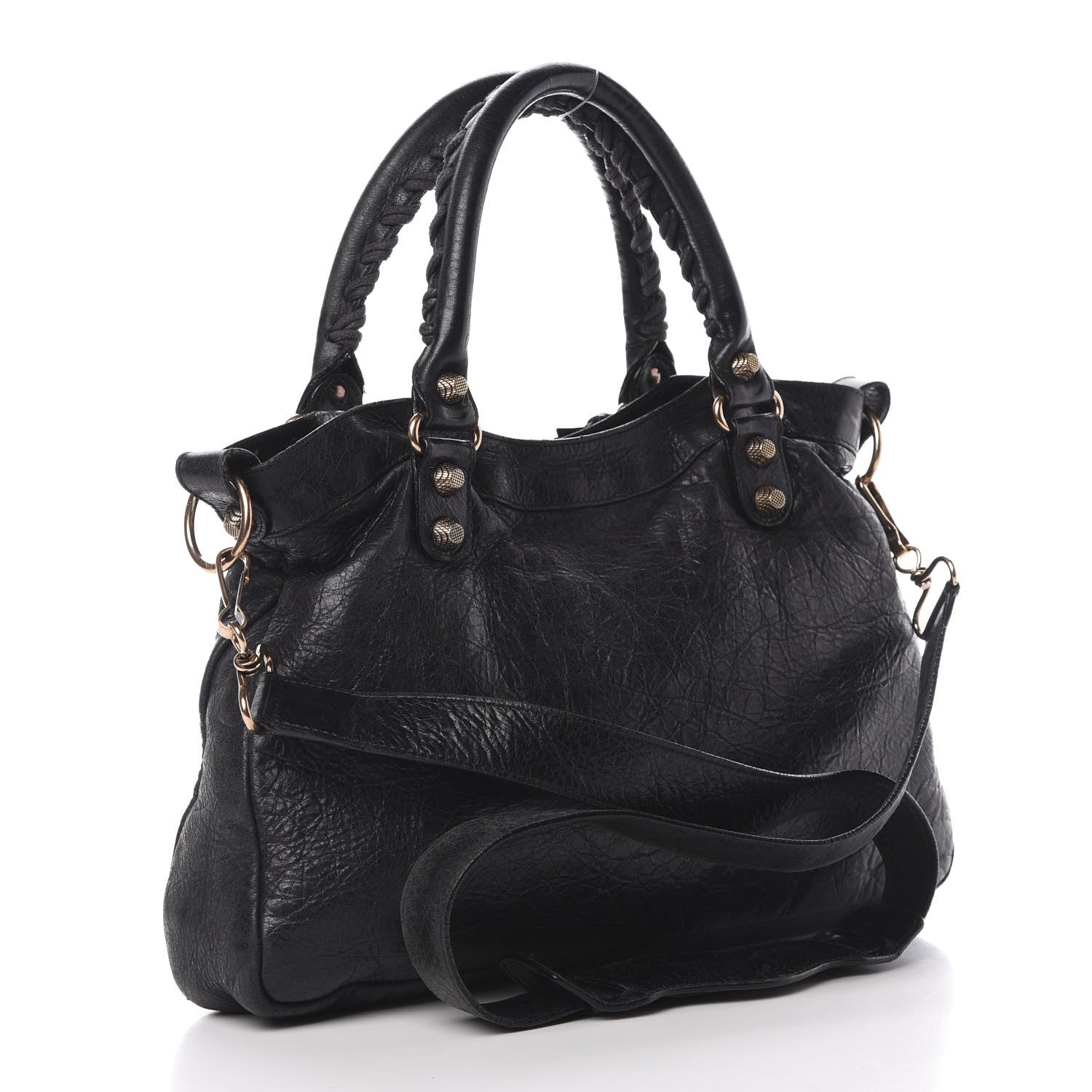 Balenciaga Agneau Giant 12 Rose Gold Hardware Town Black 3 of 14