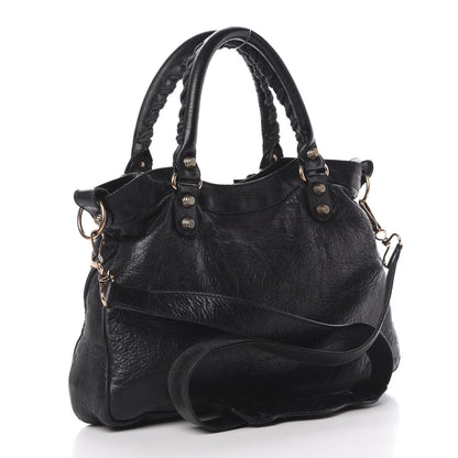 Balenciaga Agneau Giant 12 Rose Gold Hardware Town Black 3 of 14