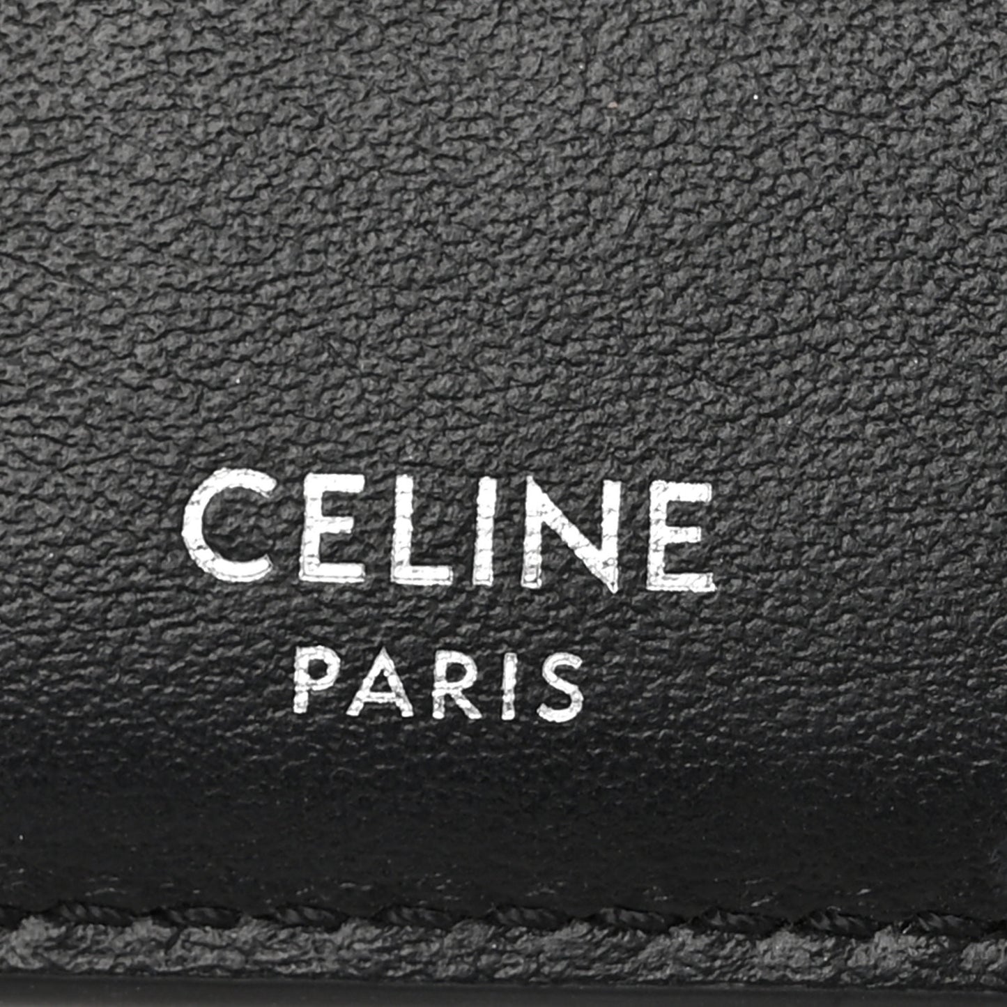 Triomphe Canvas Vertical Card Holder Black White