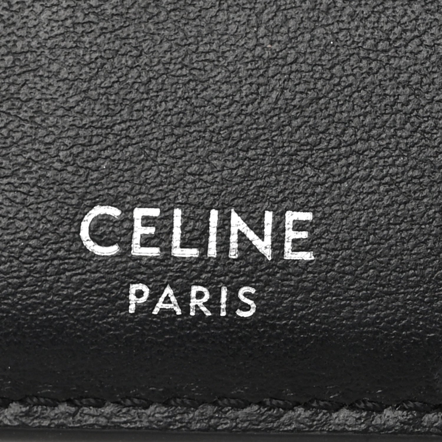 Celine Triomphe Canvas Vertical Card Holder Black White 6 of 9