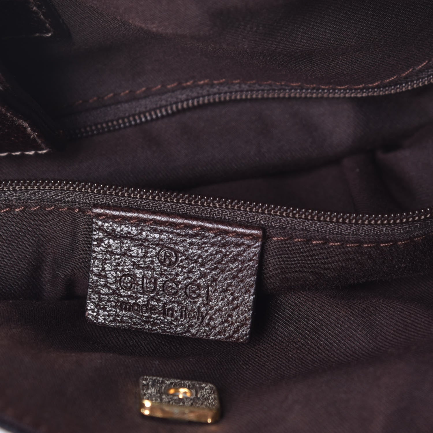 Gucci Monogram Medium Abbey Convertible Tote Dark Brown 7 of 10