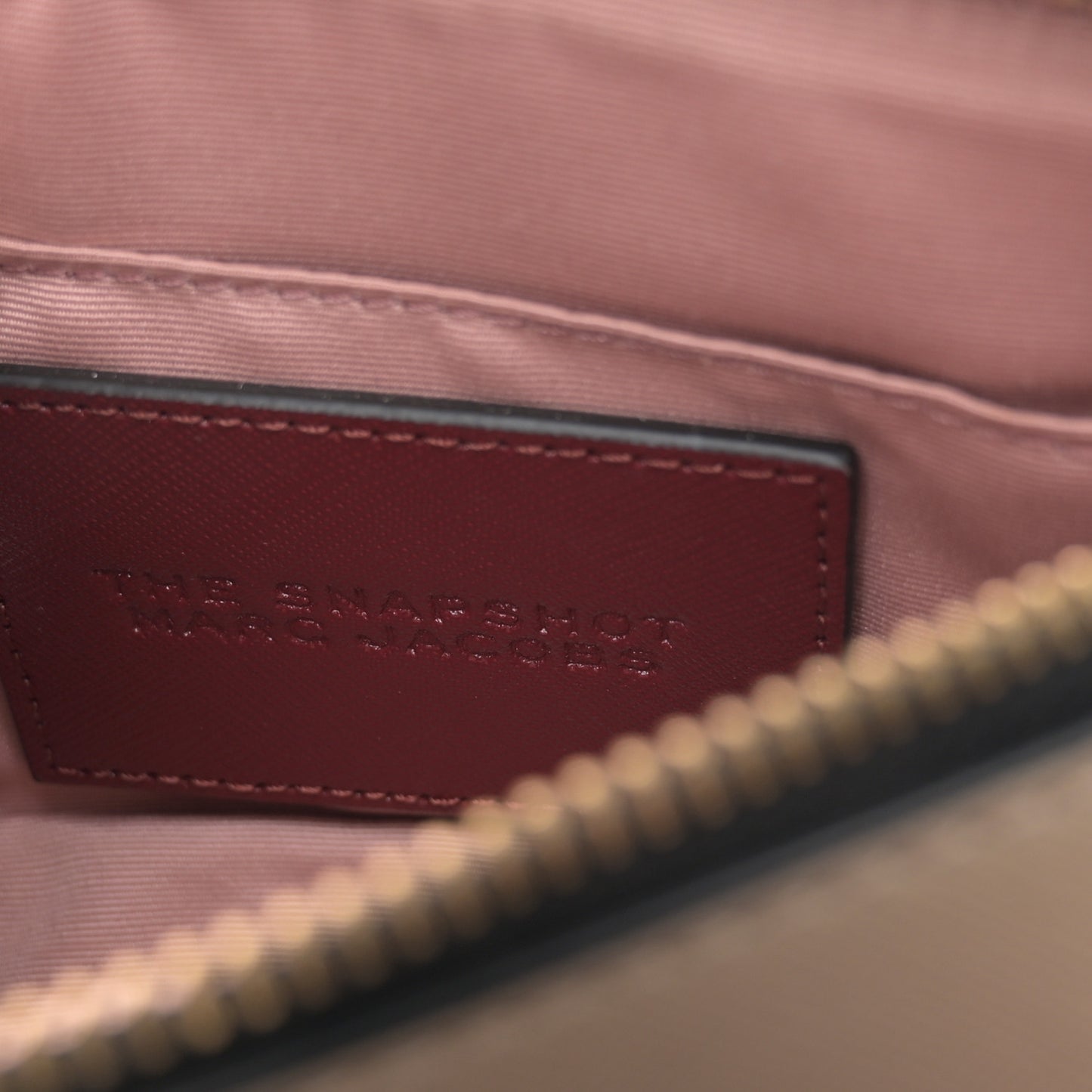 Saffiano Small Snapshot Camera Bag Burgundy Pink