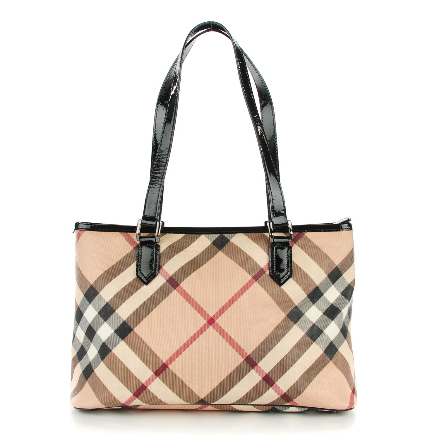 Burberry Nova Check Medium Tote Black 1 of 8