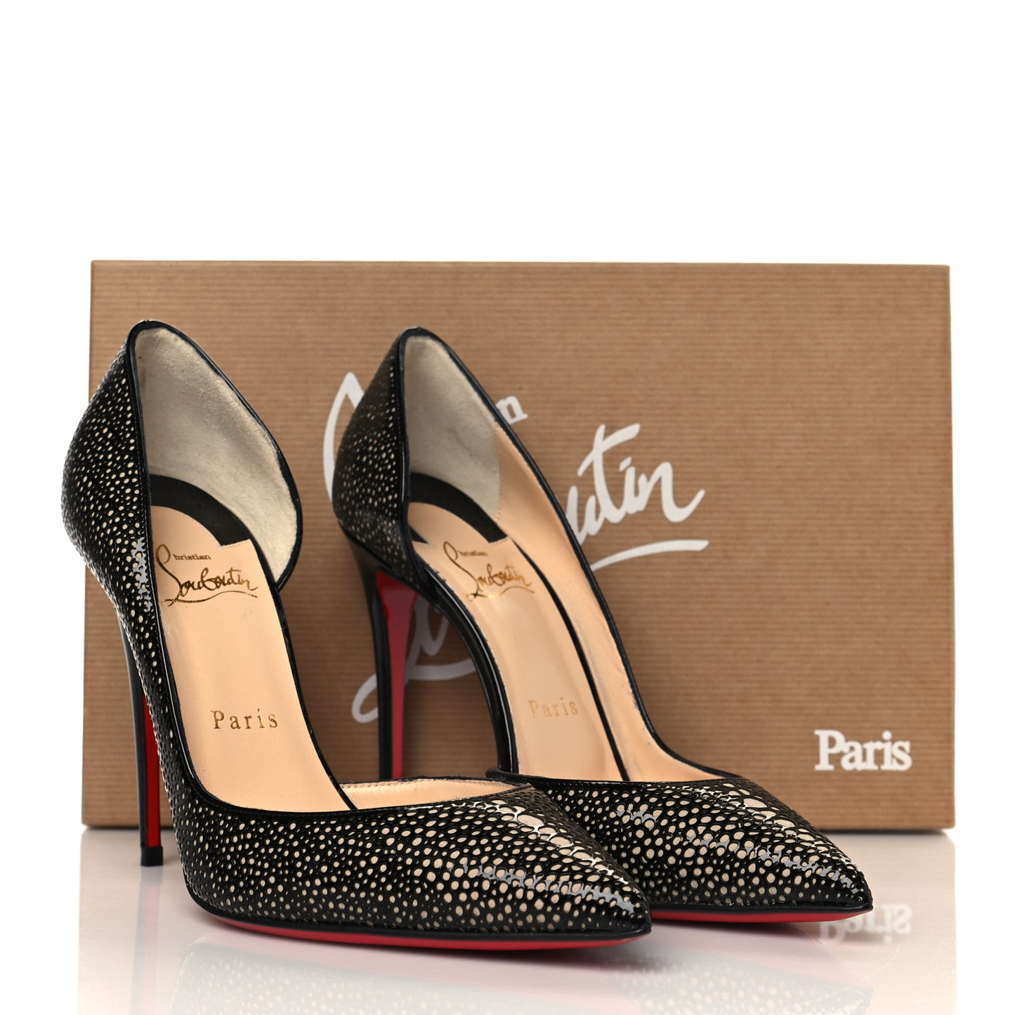 Patent Suede Galupump 100 Pumps 37.5 Black Nude