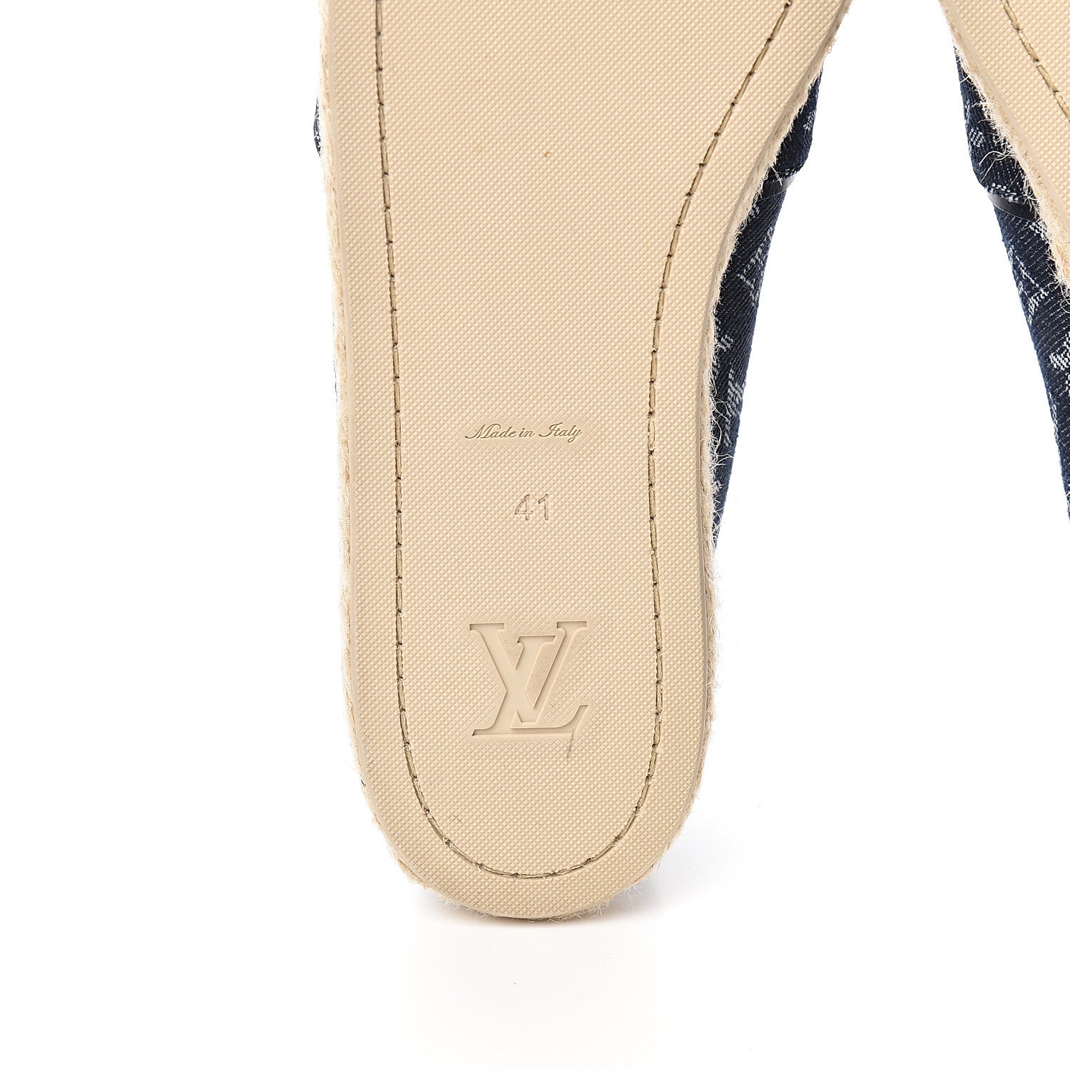 Louis Vuitton Monogram Denim Waterfall Espadrille 41 Marine 6 of 8