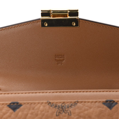 MCM Visetos Large Patricia Wallet On Chain Cognac 8 of 10