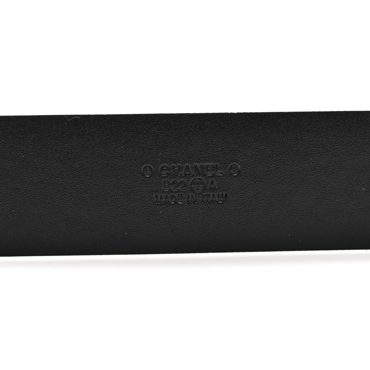 Chanel Calfskin Enamel CC Belt 95 38 White 3 of 7