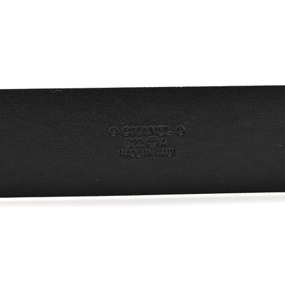 Chanel Calfskin Enamel CC Belt 95 38 White 3 of 7