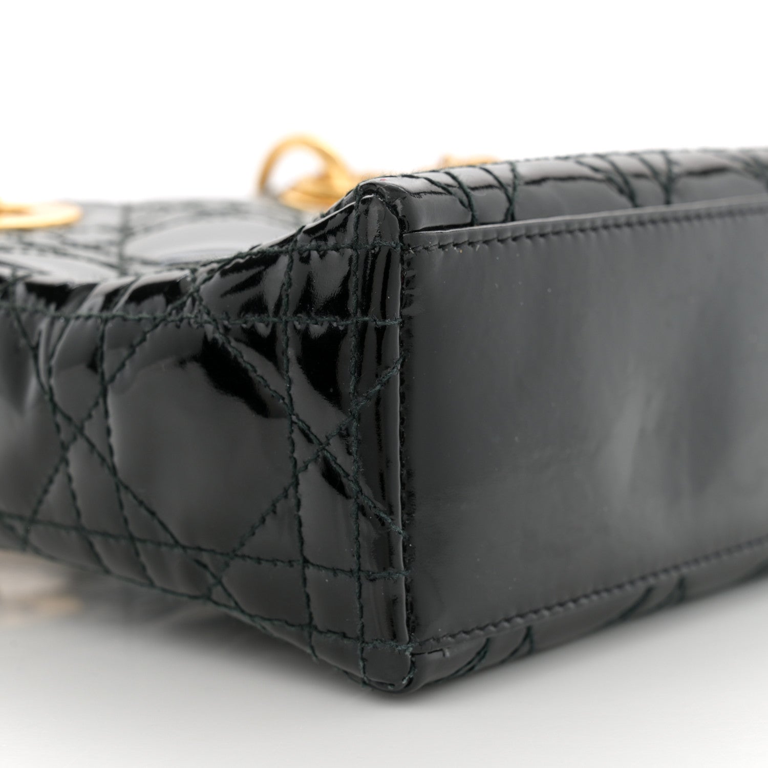 Christian Dior Patent Cannage Mini Lady Dior Black 9 of 15