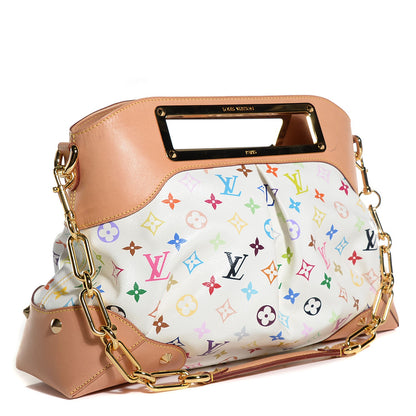 Louis Vuitton Monogram Multicolor Judy GM White 3 of 7
