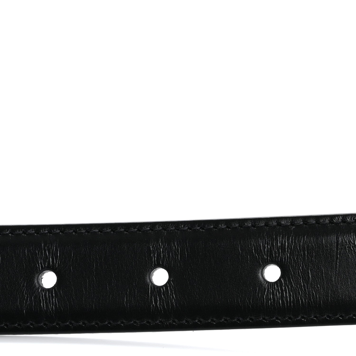 Celine Taurillon Calfskin Medium Triomphe Belt 75 30 Black 3 of 8