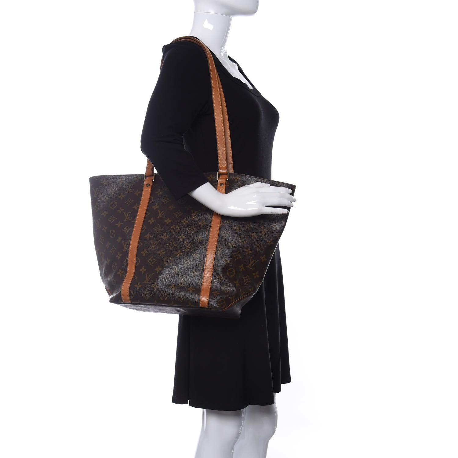 Louis Vuitton Monogram Sac Shopping Tote 2 of 11
