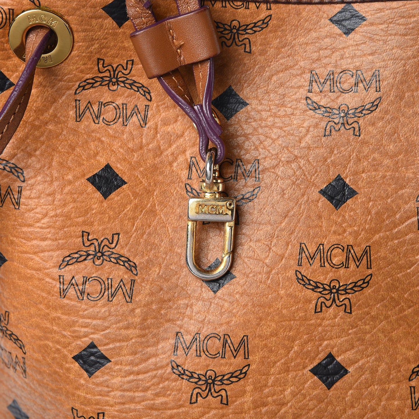 Visetos Liz Reversible Shopper Tote Cognac