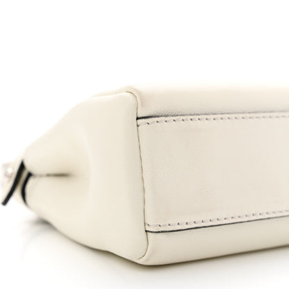 Fendi Shiny Nappa Micro Peekaboo Iconic Satchel White 9 of 11