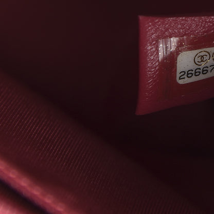 Chanel Lambskin Chevron Medium Single Flap Fuchsia 9 of 11