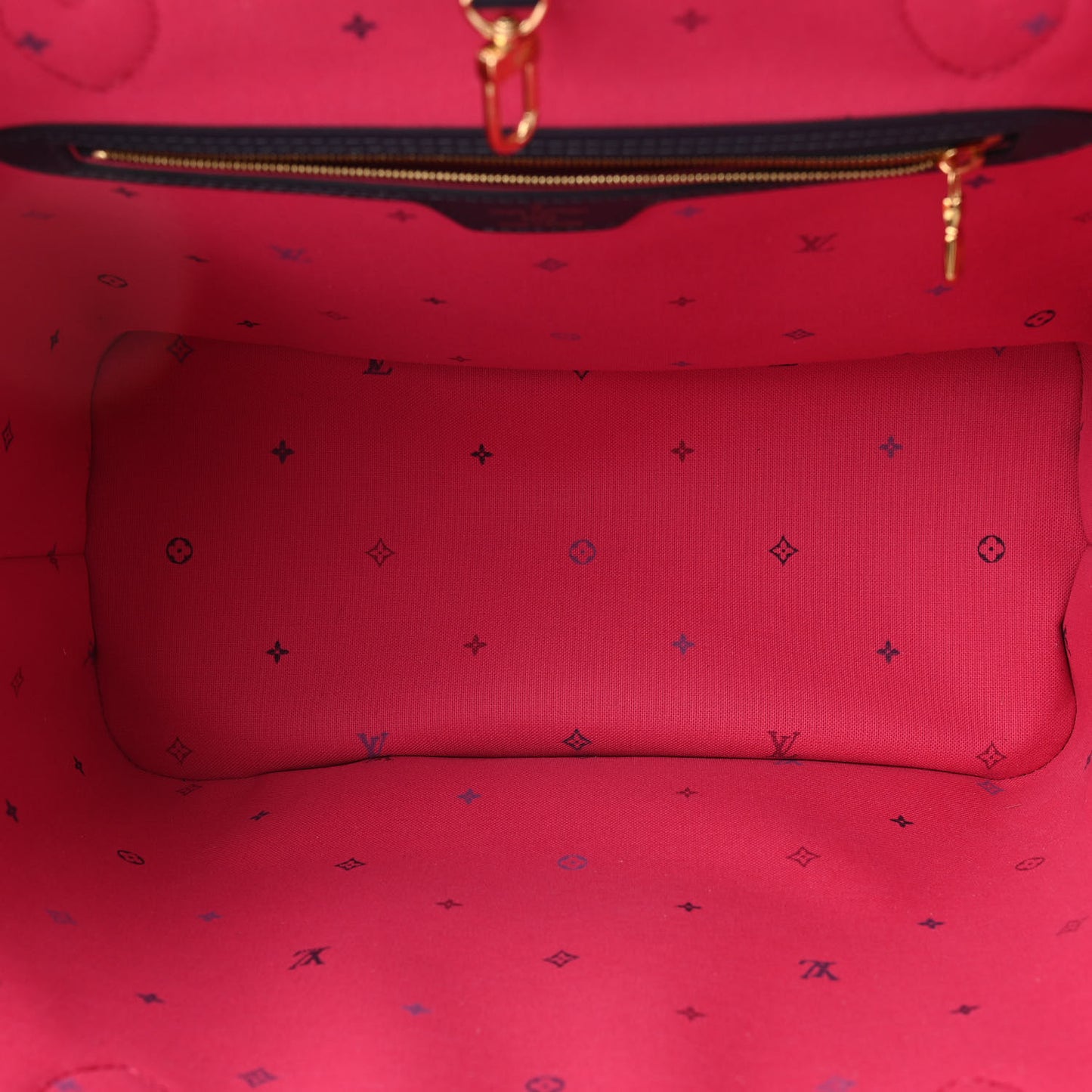 Monogram Giant Spring In The City Neverfull MM Midnight Fuchsia