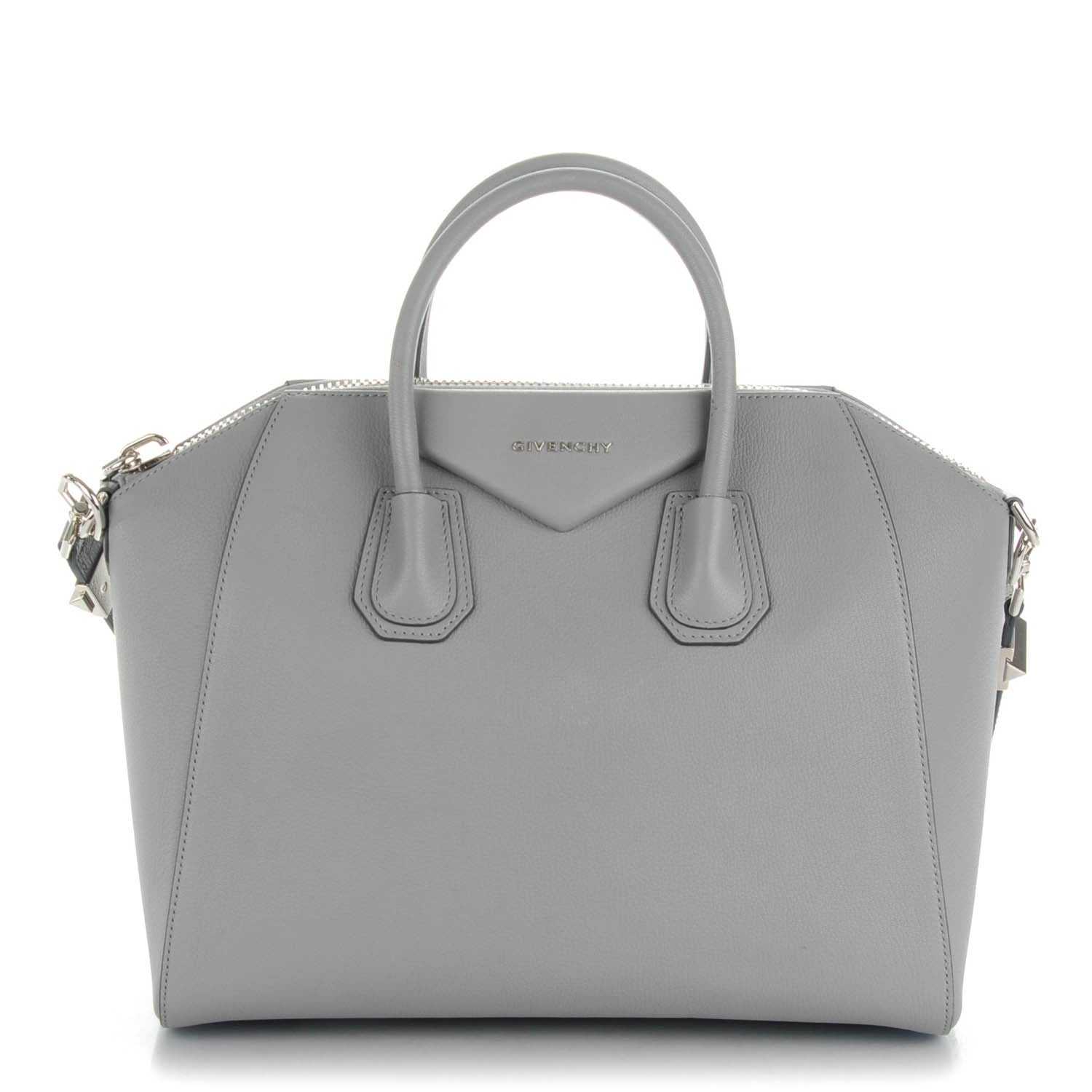 Givenchy Sugar Goatskin Medium Antigona Pearl Grey 1 of 9