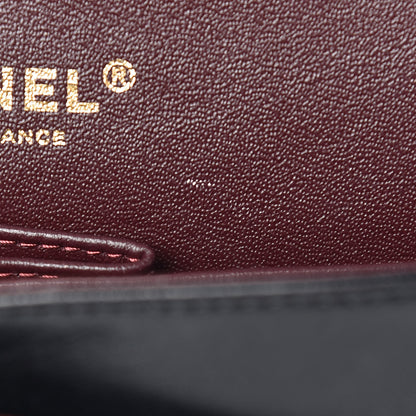 Chanel Lambskin Quilted Medium Double Flap Black 8 of 14