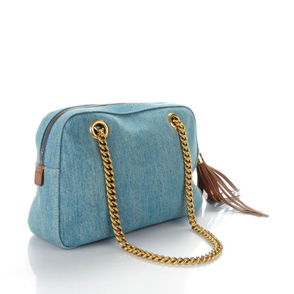 Gucci Denim Small Soho Bowler Blue 3 of 7