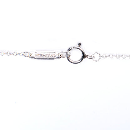 Tiffany Platinum Diamond Heart Station Pendant Necklace 3 of 4