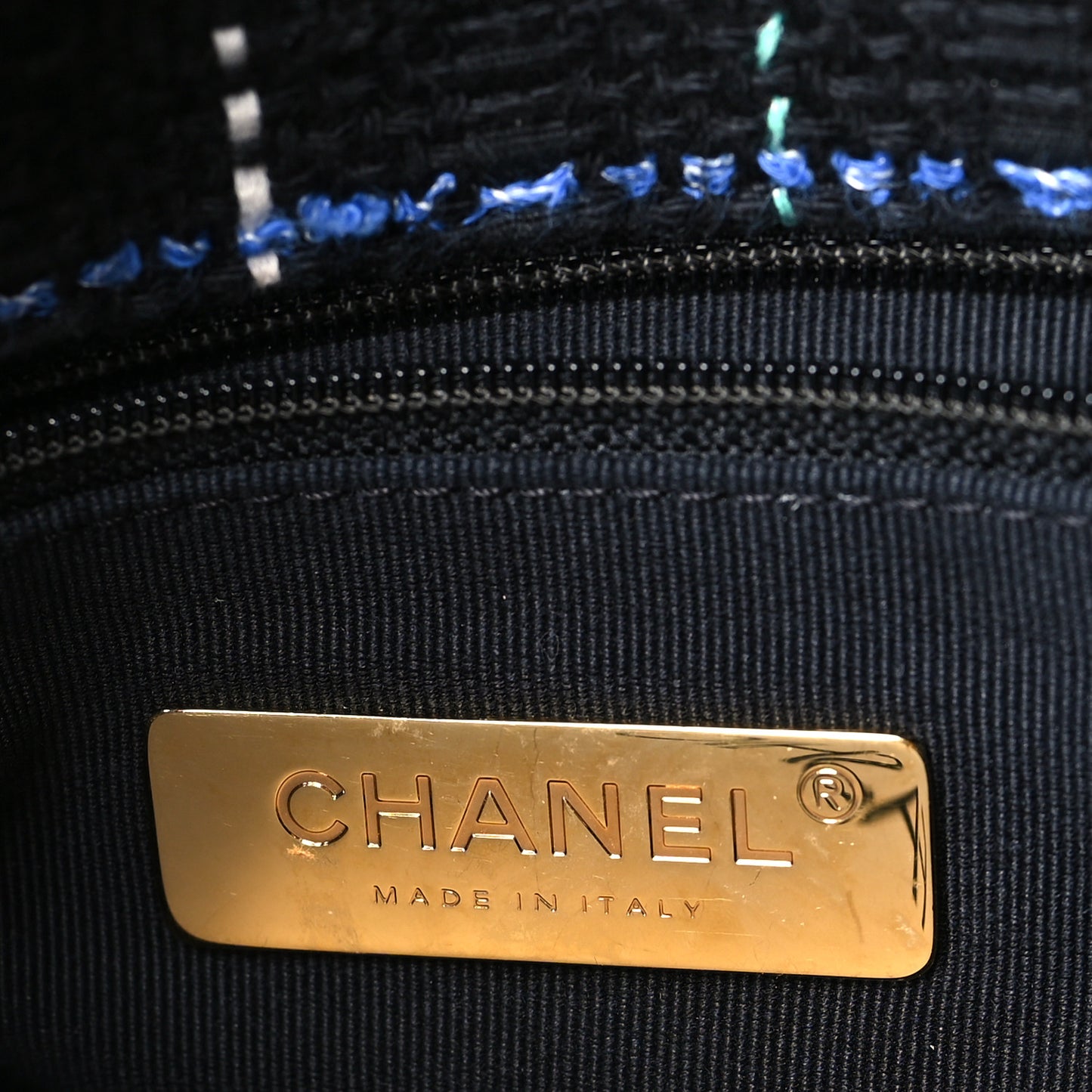 Tweed Quilted Chanel 19 Backpack Black Multicolor