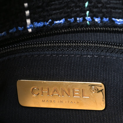 Chanel Tweed Quilted Chanel 19 Backpack Black Multicolor 6 of 10