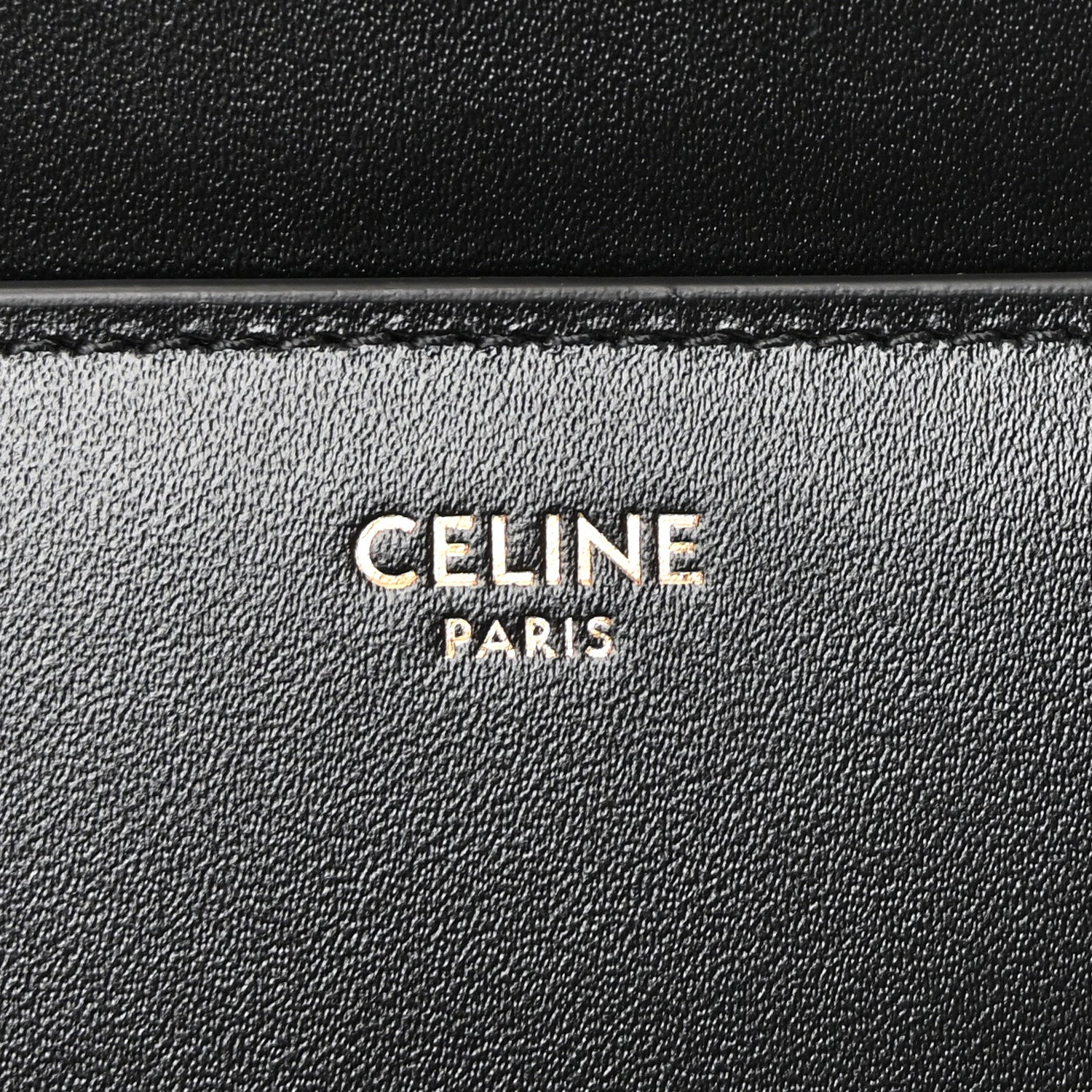 Celine Satinated Calfskin Small 16 Top Handle Bag Black 6 of 11