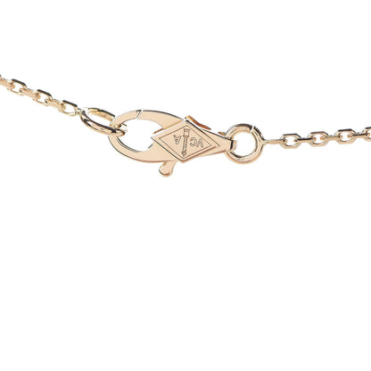 Van Cleef & Arpels 18K Yellow Gold Mother of Pearl Sweet Alhambra Pendant Necklace 7 of 8