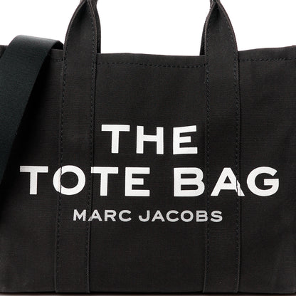 Marc Jacobs Cotton Canvas Small The Traveler Tote Bag Black 9 of 16