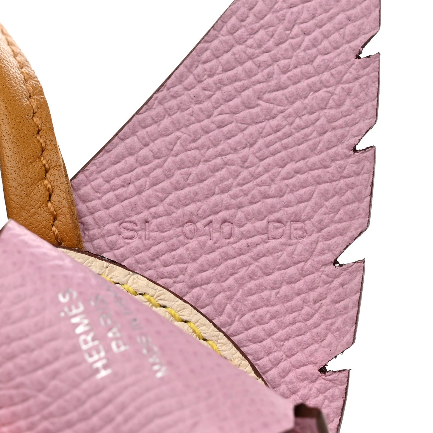 Ostrich Epsom Swift Birdy Bag Charm Mauve Sylvestre