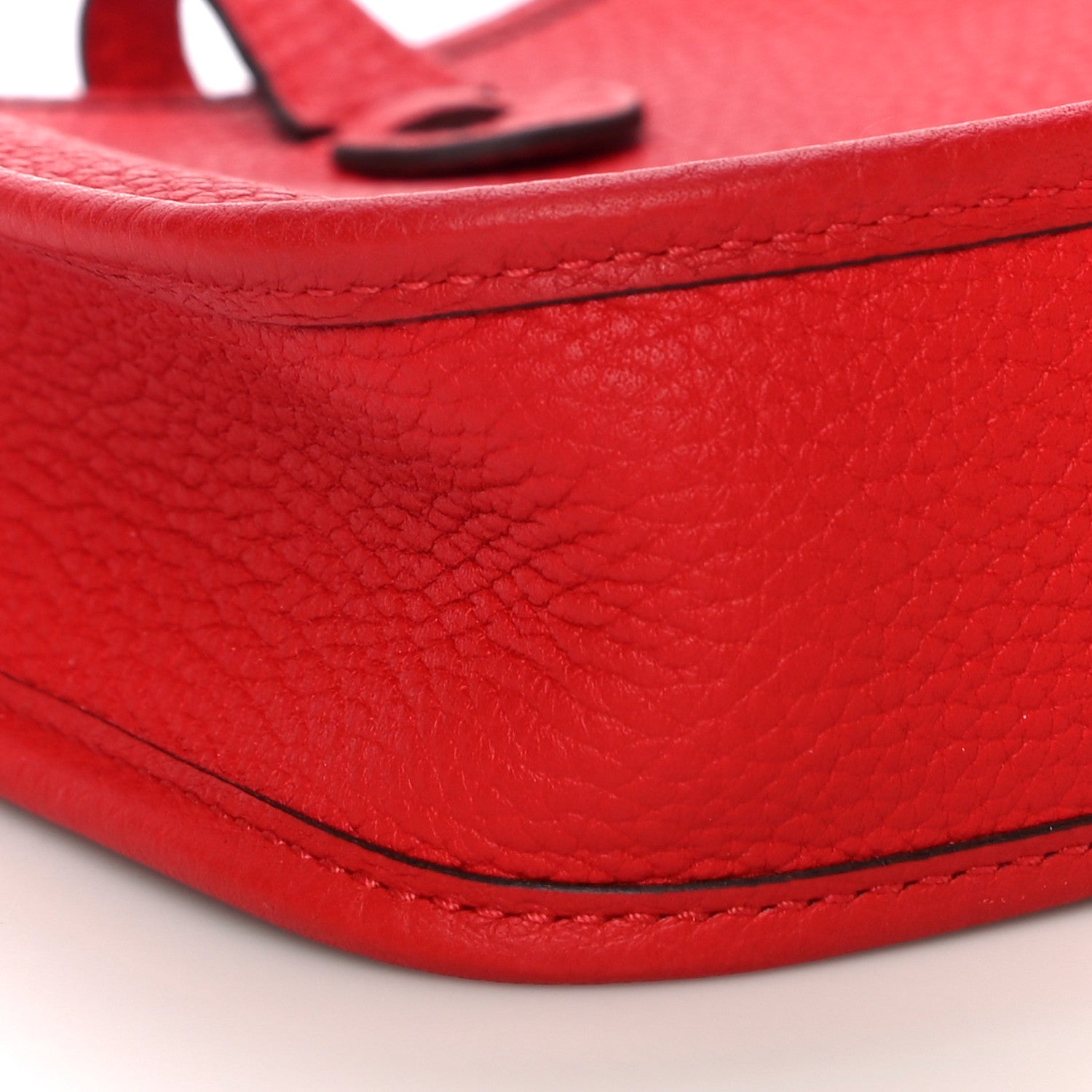 Hermes Taurillon Clemence Evelyne TPM Rouge De Coeur 8 of 10