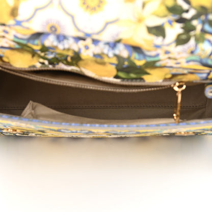 Dolce & Gabbana Dauphine Lemon Print Medium Miss Sicily Satchel Multicolor 5 of 13