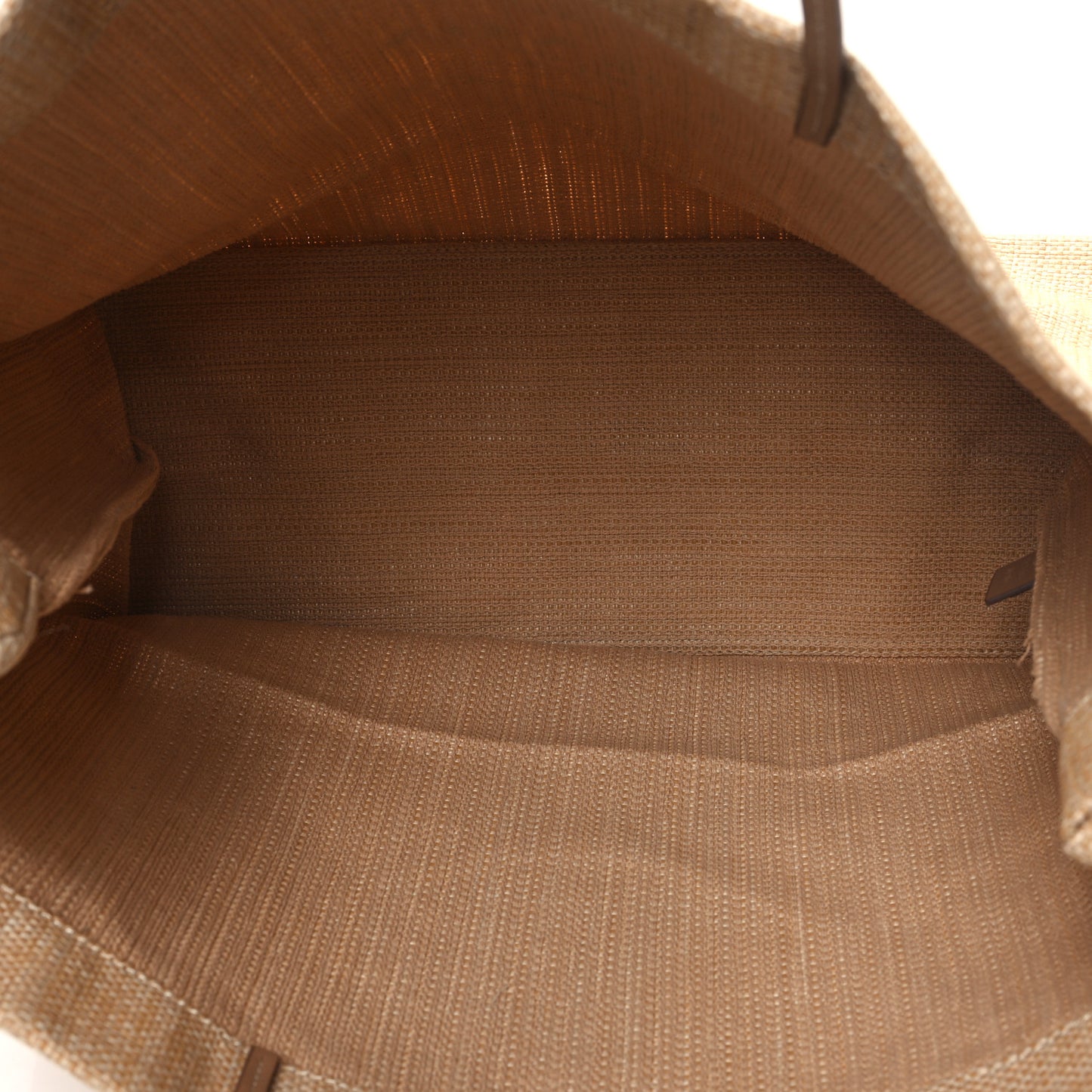 Raffia Logo Tote Naturale