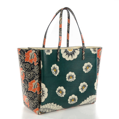 Valentino Garavani Vitello Mime Covered Tote Green Raspberry 3 of 7