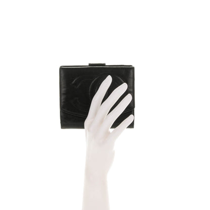 Chanel Lambskin Timeless CC Compact French Wallet Black 2 of 8