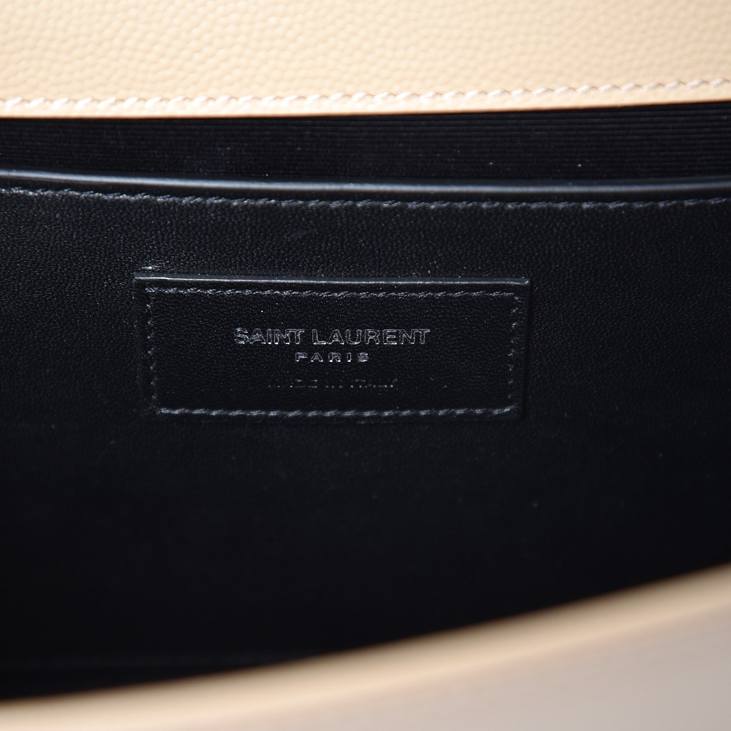 Saint Laurent Grain De Poudre Medium Monogram Kate Satchel Nude Powder 6 of 7