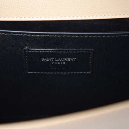 Saint Laurent Grain De Poudre Medium Monogram Kate Satchel Nude Powder 6 of 7