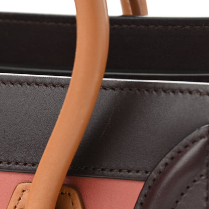 Celine Smooth Calfskin Bullhide Nano Tri-Color Luggage Terracotta 11 of 19