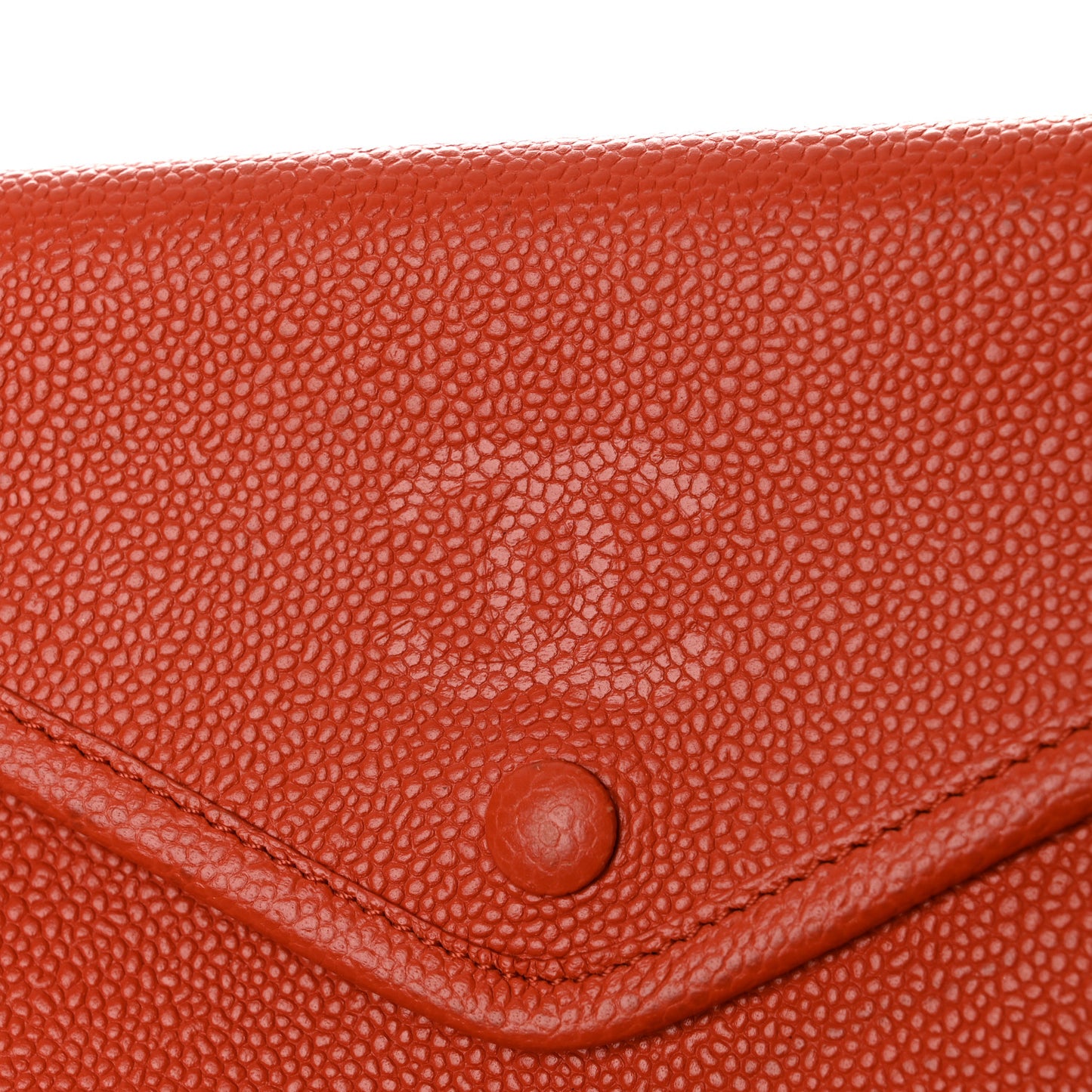 Perforated Grained Calfskin Small Shopping Tote Black