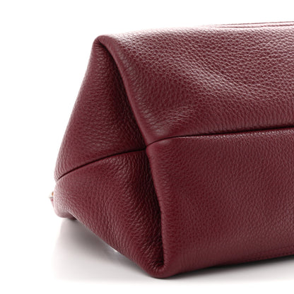 Gucci Grained Calfskin Softbit Medium Shoulder Bag Rosso Ancora 8 of 9