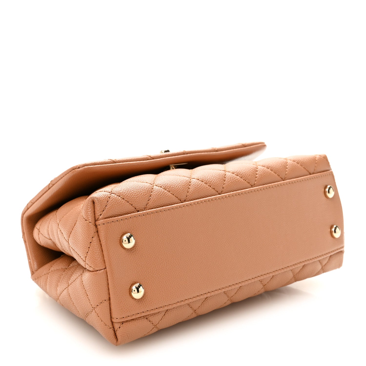 Chanel Caviar Quilted Mini Coco Handle Flap Brown 4 of 10