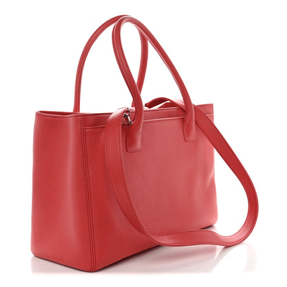 Chanel Calfskin Cerf Executive Shopper Tote Red 3 of 9