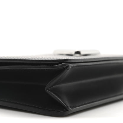 Louis Vuitton Epi Twist Chain Wallet Black 8 of 9