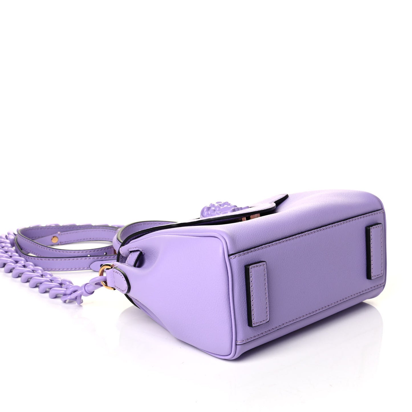 Calfskin Medusa Small Top Handle Handbag Lilac