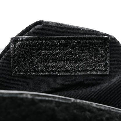 Saint Laurent Shearling Toy Loulou Shoulder Bag Black 8 of 11