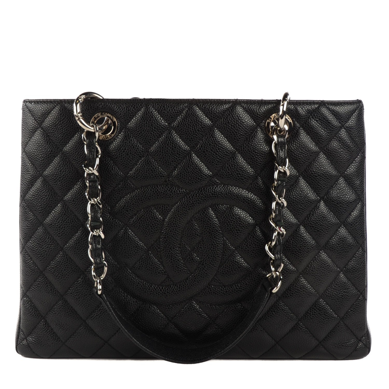 Chanel Caviar Quilted Grand Shopping Tote GST Black 1 of 7