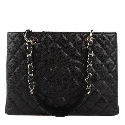 Chanel Caviar Quilted Grand Shopping Tote GST Black 1 of 7
