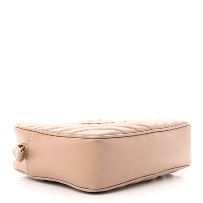 Saint Laurent Calfskin Matelasse Monogram Lou Camera Bag Dark Beige 4 of 11